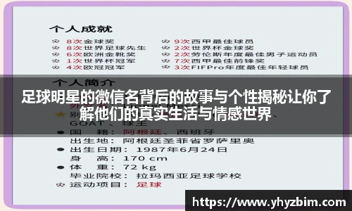 足球明星的微信名背后的故事与个性揭秘让你了解他们的真实生活与情感世界
